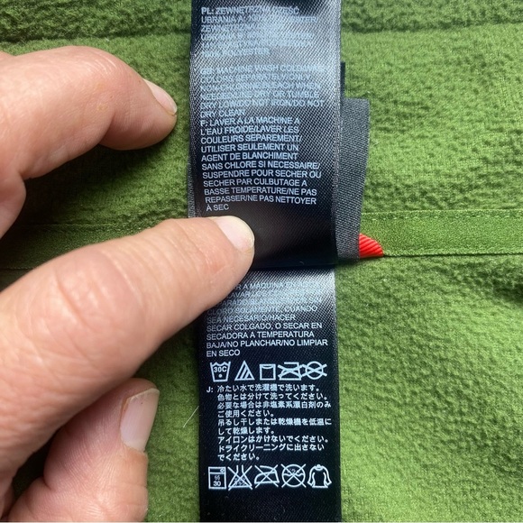 The North Face Men’s Glacier 1/4 Zip Fleece Pullover Green Gray Size Large - Picture 9 of 12